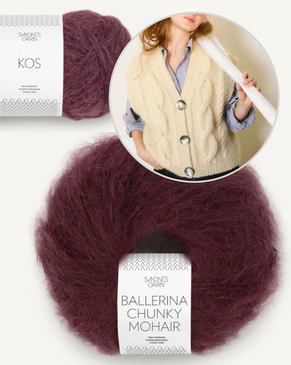 Sandnes Kollektion 2502 Harper Vest mit Ballerina Chunky Mohair und Kos von Sandnes Garn 6