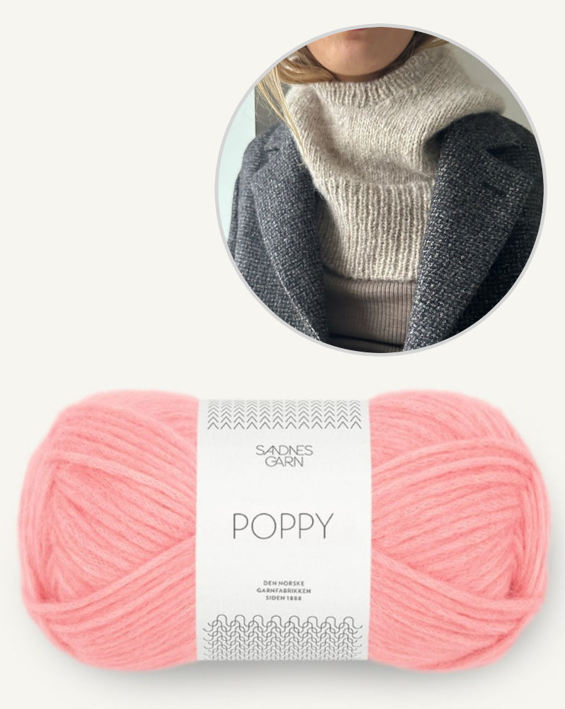 LeKnit Heather Hood mit Poppy von Sandnes Garn 14