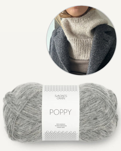 LeKnit Heather Hood mit Poppy von Sandnes Garn 9