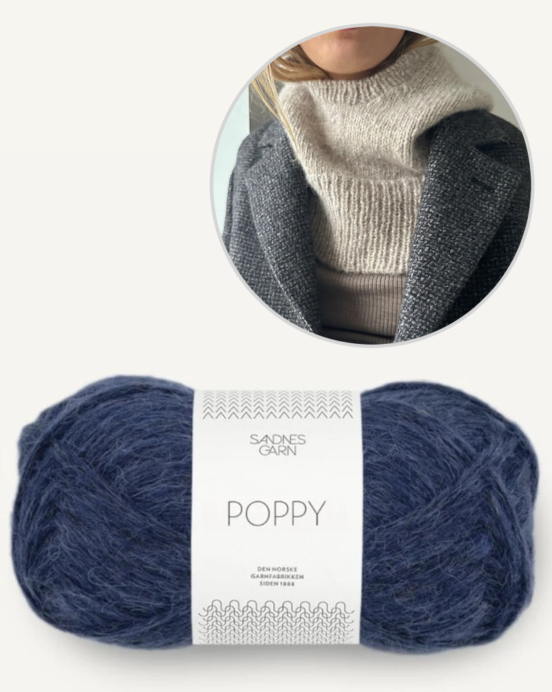 LeKnit Heather Hood mit Poppy von Sandnes Garn 13