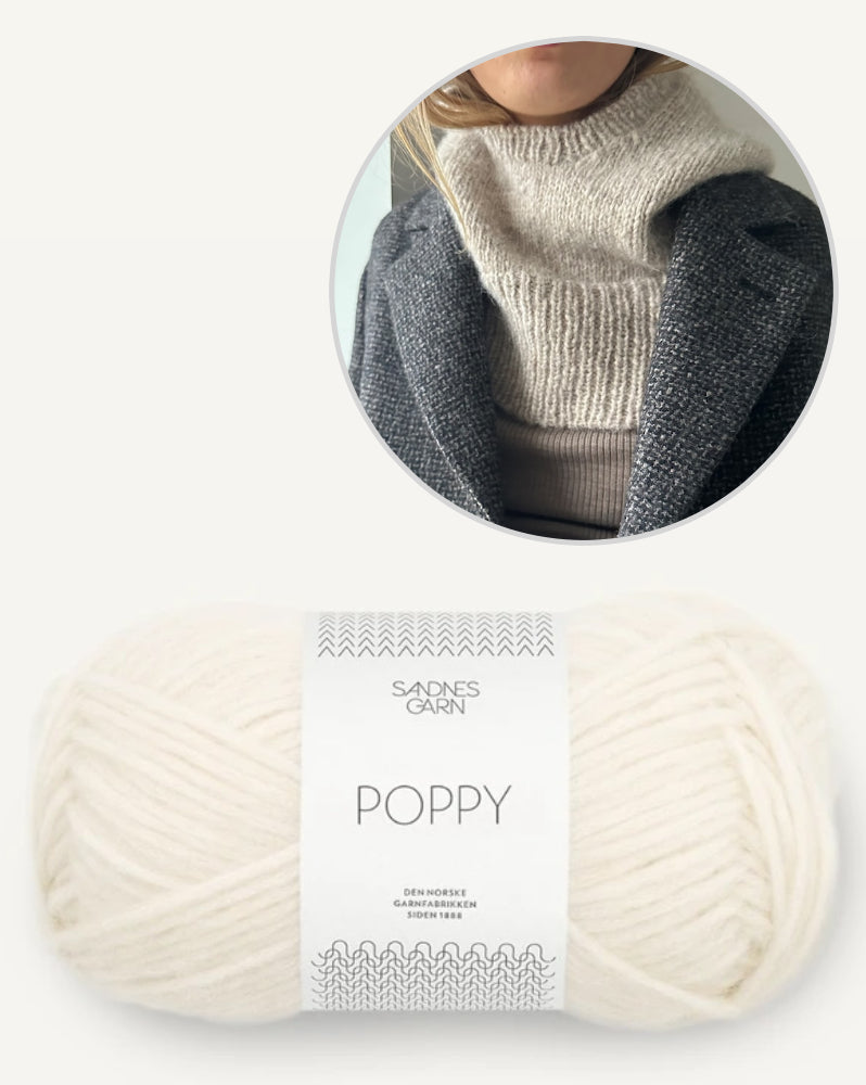 LeKnit Heather Hood mit Poppy von Sandnes Garn 8