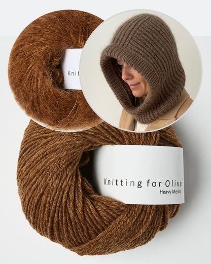 Hebrides Hood von Coco Amour Knitwear mit Heavy Merino und Soft Silk Mohair von Knitting for Olive 9