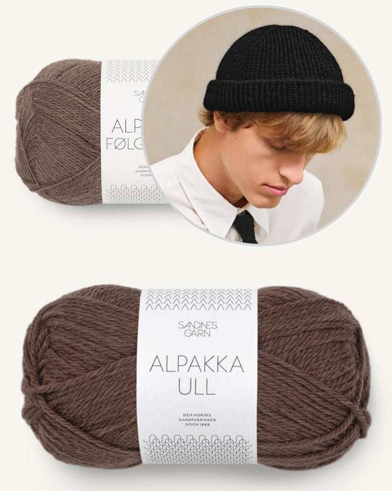 Hipster Beanie aus der Sandnes Kollektion 2412 mit Alpakka Ull und Alpakka Folgetrad von Sandnes Garn 12