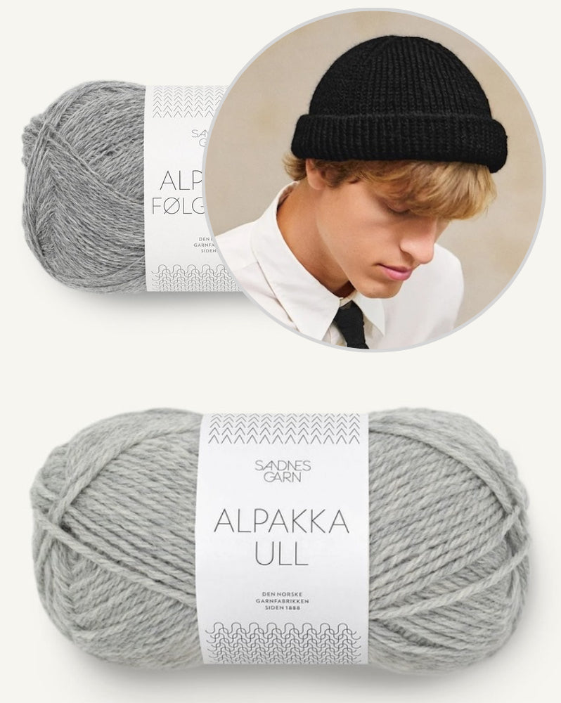 Hipster Beanie aus der Sandnes Kollektion 2412 mit Alpakka Ull und Alpakka Folgetrad von Sandnes Garn 7