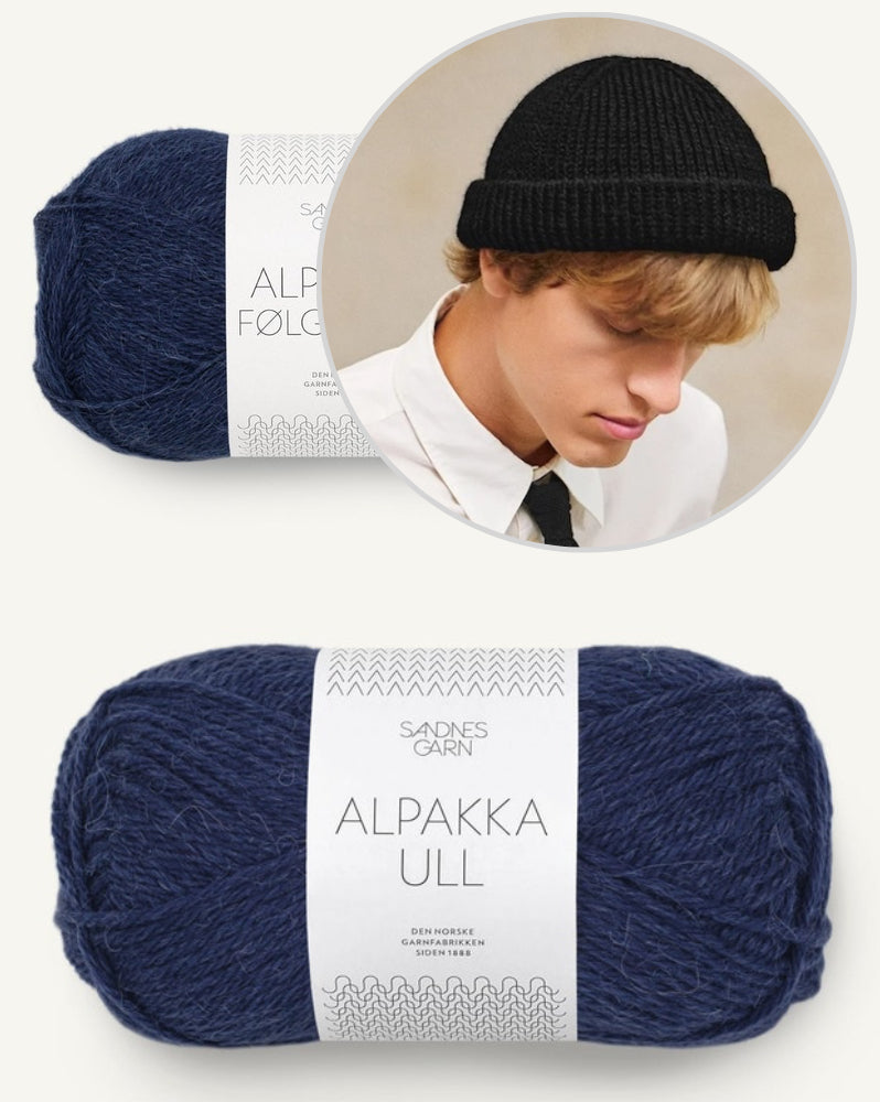 Hipster Beanie aus der Sandnes Kollektion 2412 mit Alpakka Ull und Alpakka Folgetrad von Sandnes Garn 11