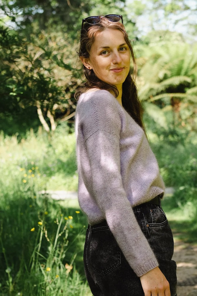 Hirismakes Melissa Cardigan mit Sunday und Tynn Silk Mohair von Sandnes Garn 2