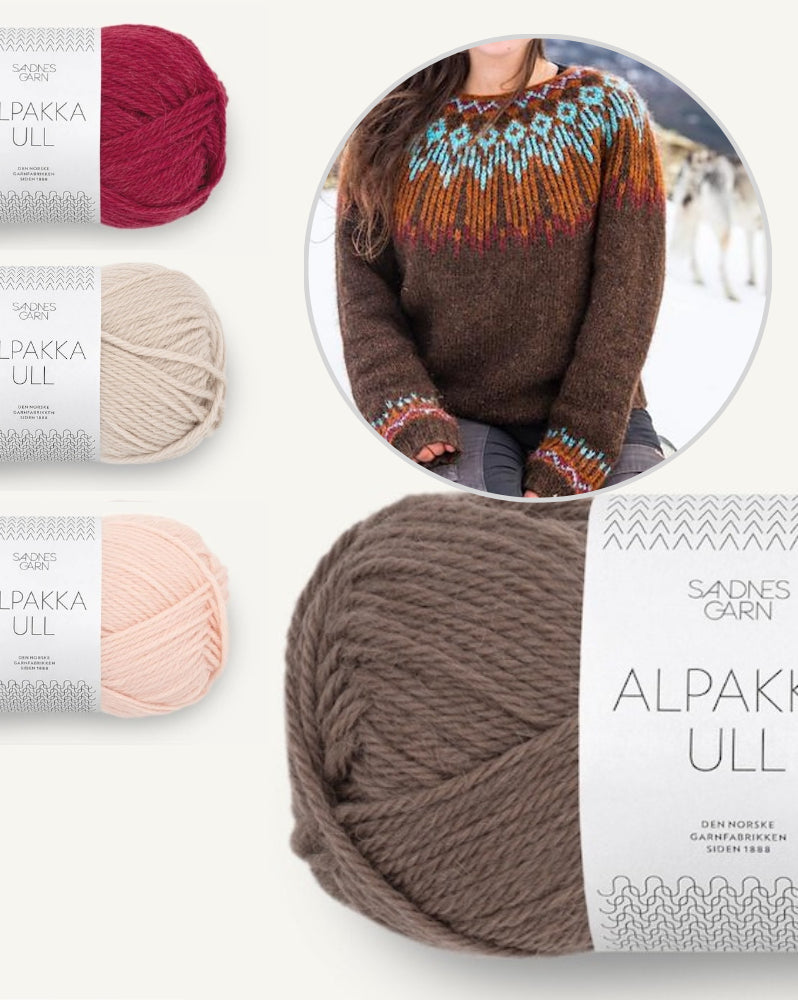 Linka Neumann Hopi Sweater mit Alpakka Ull von Sandnes Garn 11