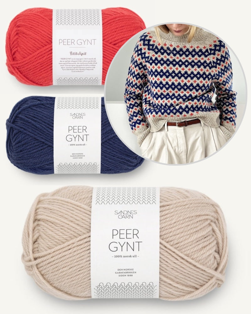 Inge Sweater von LeKnit in der Edition Peer Gynt von Sandnes Garn 1