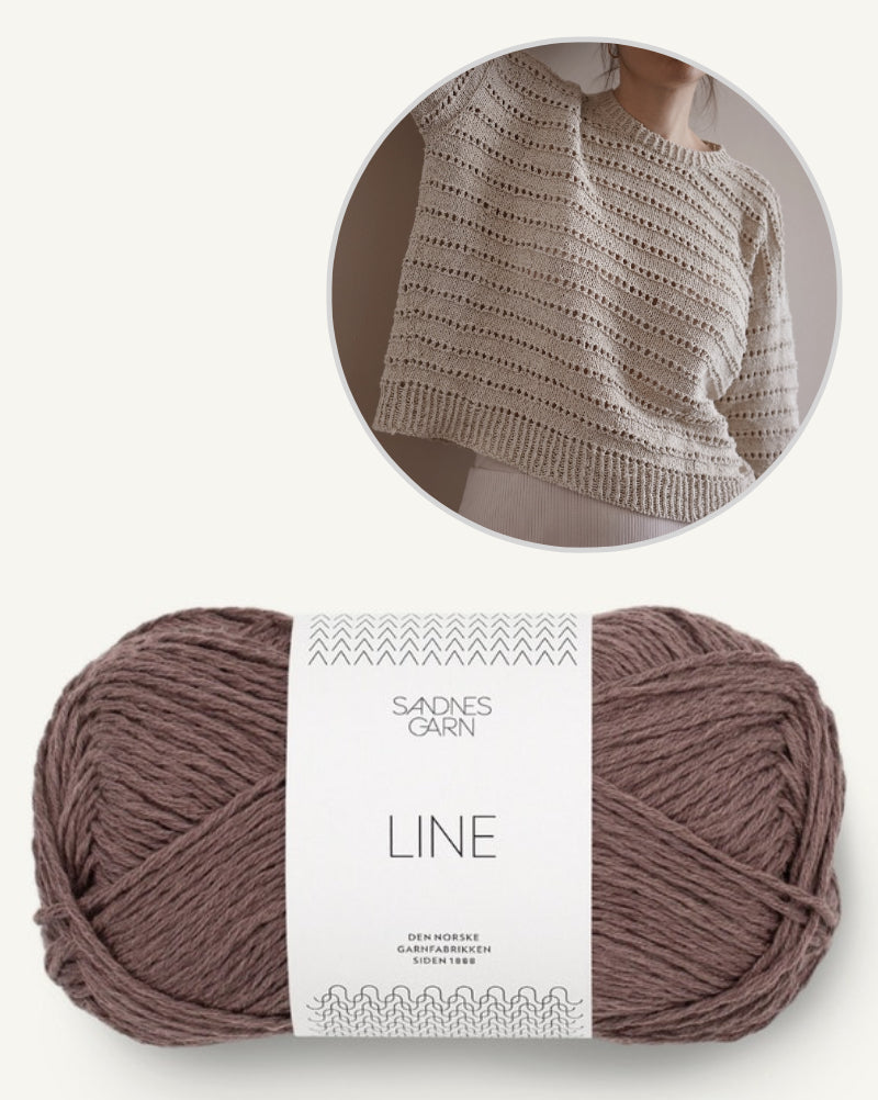 Ingrid Summer Sweater von Gregoria Fibers mit Line von Sandnes Garn 8