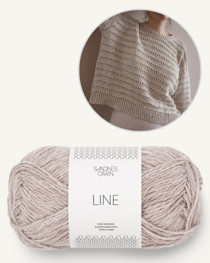 Ingrid Summer Sweater von Gregoria Fibers mit Line von Sandnes Garn 7