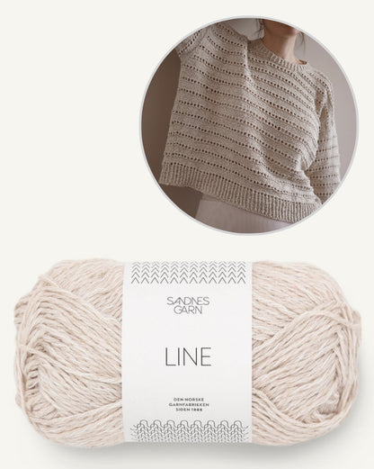 Ingrid Summer Sweater von Gregoria Fibers mit Line von Sandnes Garn 5