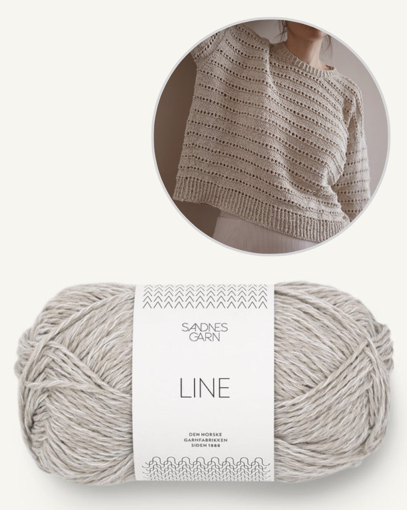 Ingrid Summer Sweater von Gregoria Fibers mit Line von Sandnes Garn 9