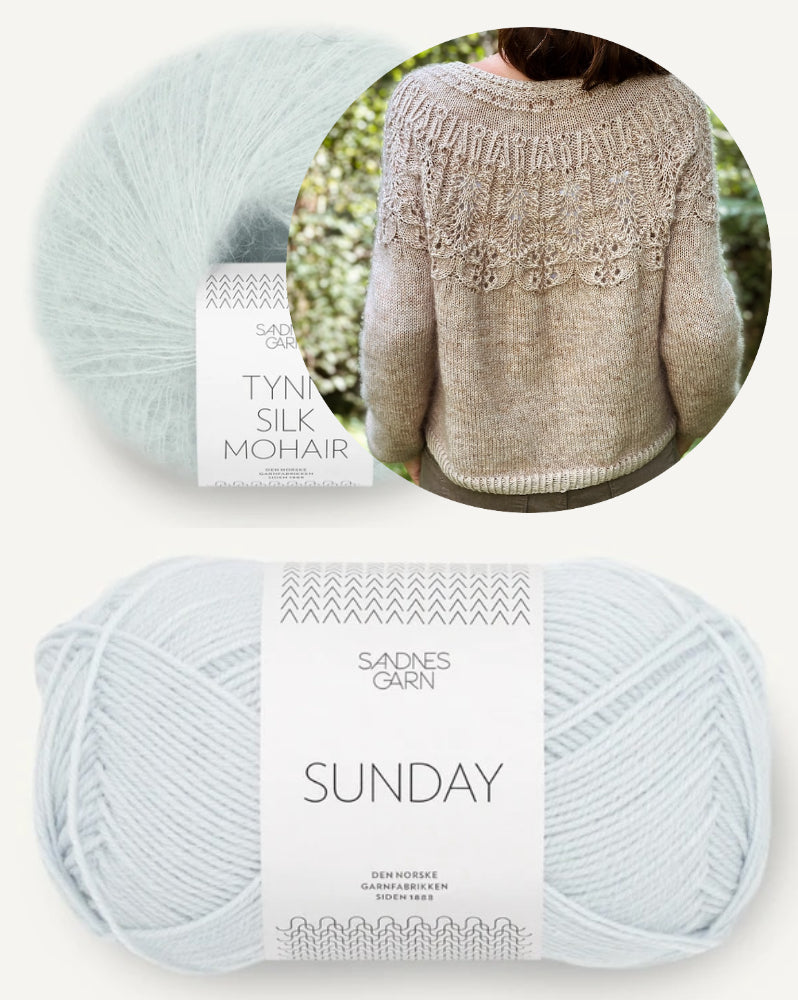 Knitting for Breakfast Ipazia Sweater mit Sunday und Tynn Silk Mlhair von Sandnes Garn 12