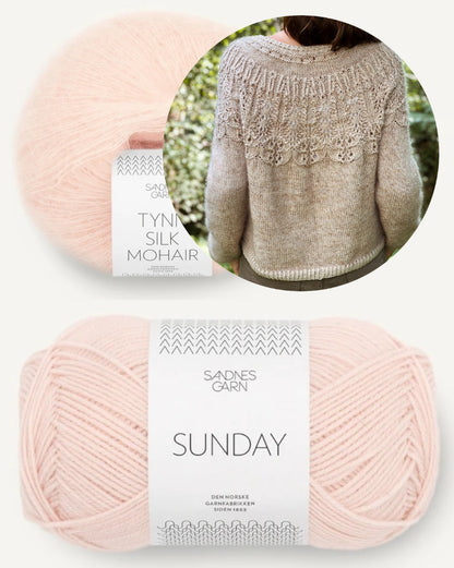 Knitting for Breakfast Ipazia Sweater mit Sunday und Tynn Silk Mlhair von Sandnes Garn 11