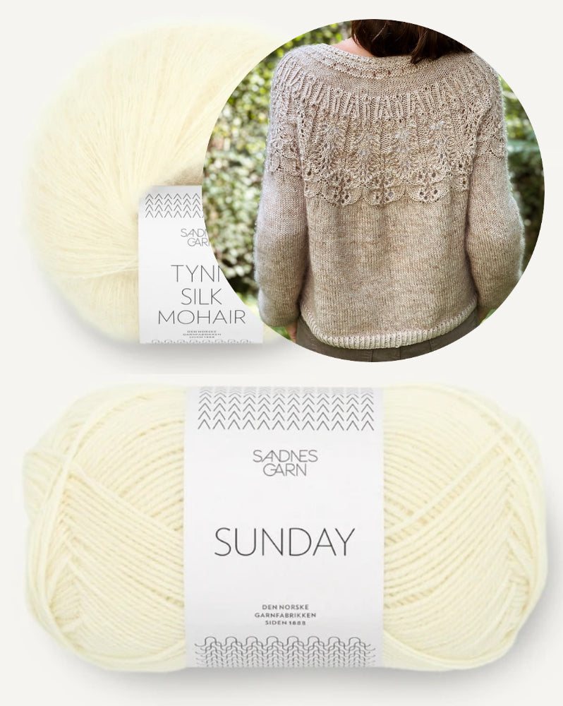 Knitting for Breakfast Ipazia Sweater mit Sunday und Tynn Silk Mlhair von Sandnes Garn 9