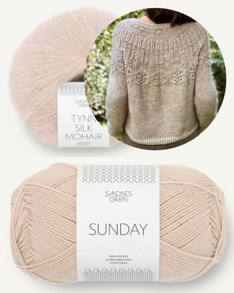 Knitting for Breakfast Ipazia Sweater mit Sunday und Tynn Silk Mlhair von Sandnes Garn 1