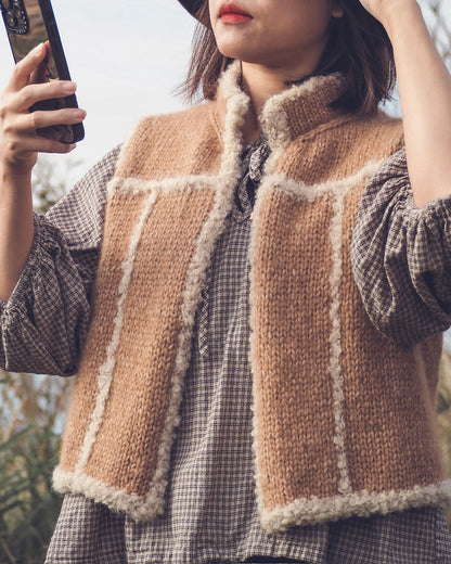 Mellow Vest | luxuriös und klassisch schön aus Cashmere Large und Curly von Cardiff