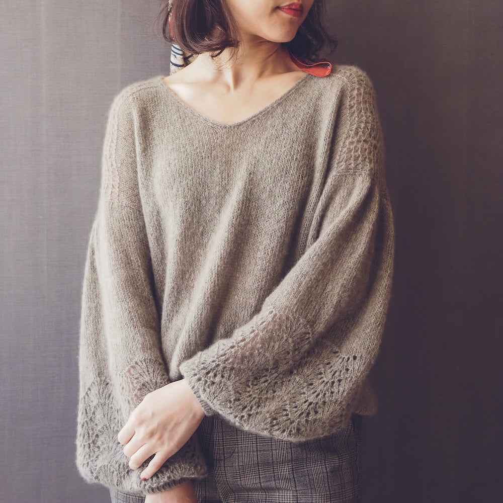 Ola Sweater von Irene Lin mit Brushlight von Cardiff Cashmere 1