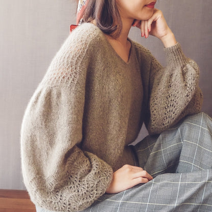 Ola Sweater von Irene Lin mit Brushlight von Cardiff Cashmere 10