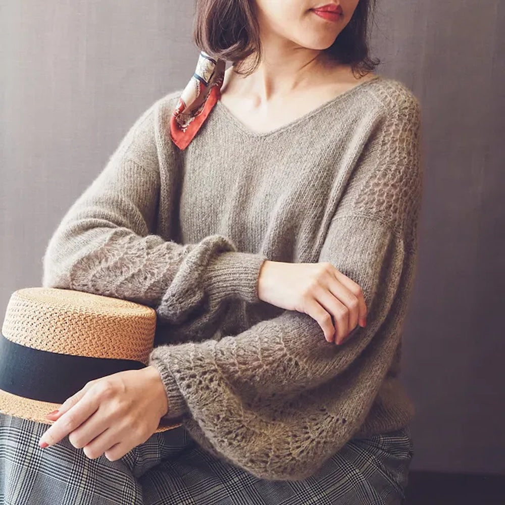 Ola Sweater von Irene Lin mit Brushlight von Cardiff Cashmere 4