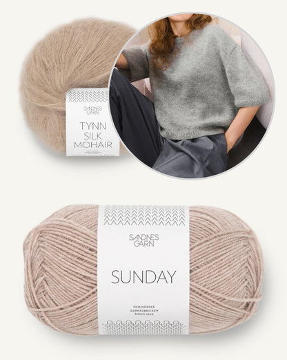 Ivy Shirt Merino | traumhaftes Tee aus Sunday und Tynn Silk Mohair von Sandnes Garn