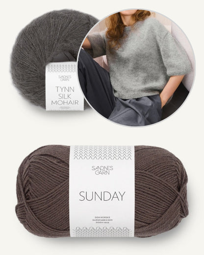 Ivy Shirt Merino | traumhaftes Tee aus Sunday und Tynn Silk Mohair von Sandnes Garn