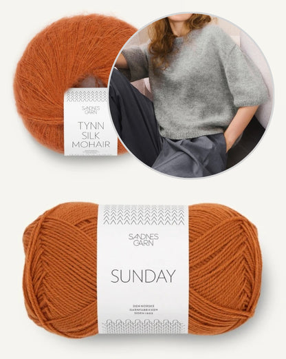 Ivy Shirt Merino | traumhaftes Tee aus Sunday und Tynn Silk Mohair von Sandnes Garn