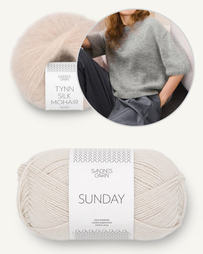 Ivy Shirt Merino | traumhaftes Tee aus Sunday und Tynn Silk Mohair von Sandnes Garn