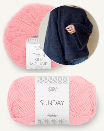 Joo Sweater von Novemberknits mit Sunday und Tynn Silk Mohair von Sandnes Garn 12