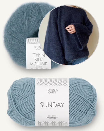 Joo Sweater von Novemberknits mit Sunday und Tynn Silk Mohair von Sandnes Garn 13