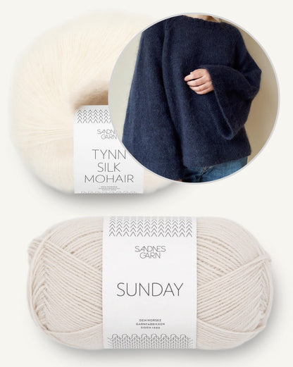 Joo Sweater von Novemberknits mit Sunday und Tynn Silk Mohair von Sandnes Garn 9