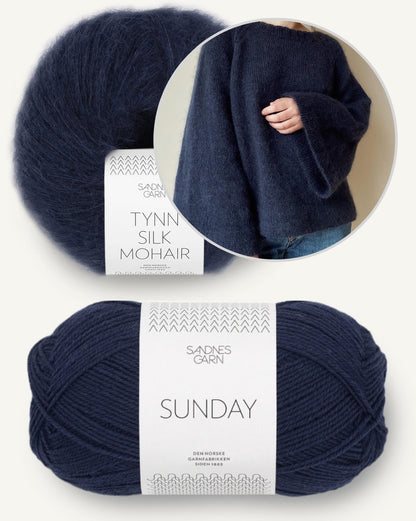 Joo Sweater von Novemberknits mit Sunday und Tynn Silk Mohair von Sandnes Garn 8