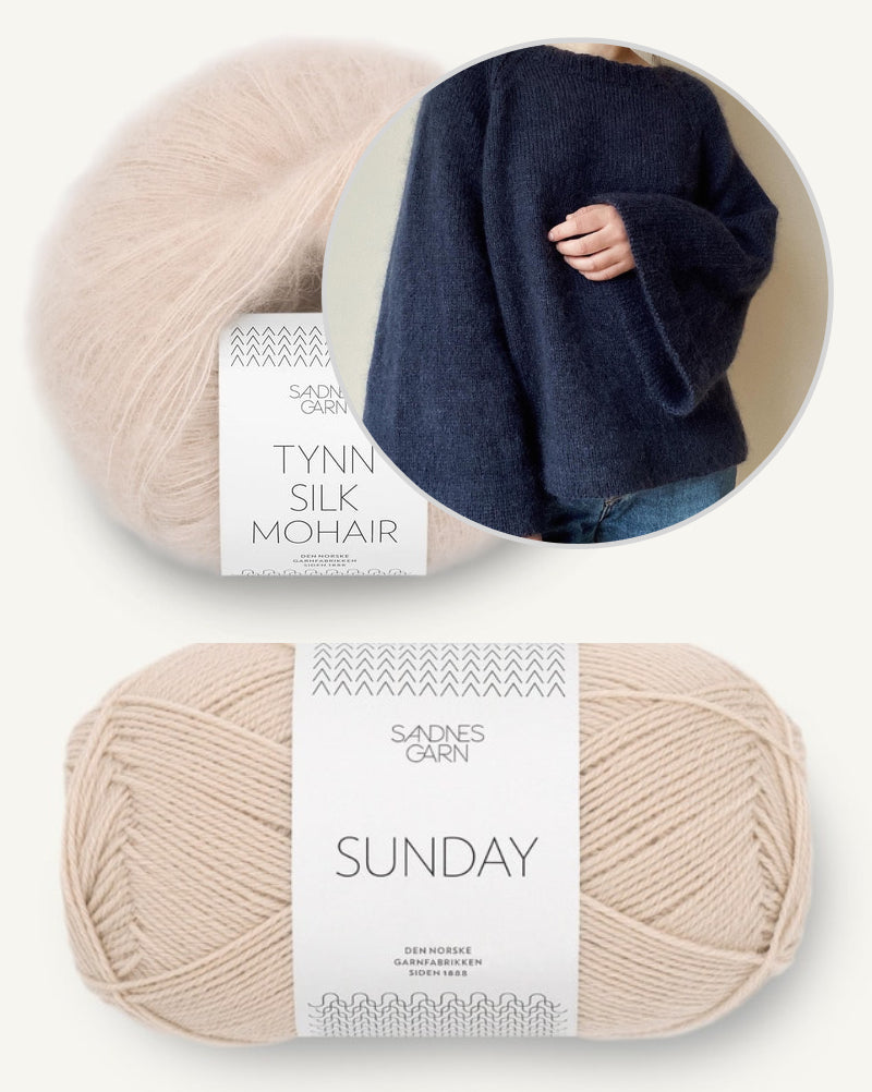 Joo Sweater von Novemberknits mit Sunday und Tynn Silk Mohair von Sandnes Garn 10