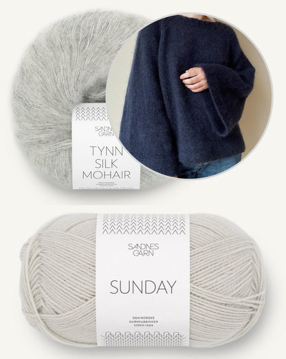 Joo Sweater von Novemberknits mit Sunday und Tynn Silk Mohair von Sandnes Garn 11