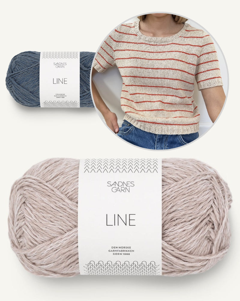 Leknit Julienne Tee mit Line von Sandnes Garn 15