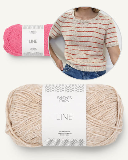 Leknit Julienne Tee mit Line von Sandnes Garn 10