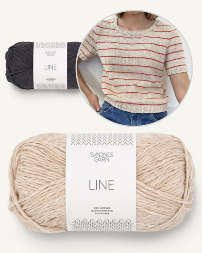 Leknit Julienne Tee mit Line von Sandnes Garn 13