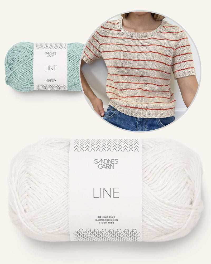 Leknit Julienne Tee mit Line von Sandnes Garn 11