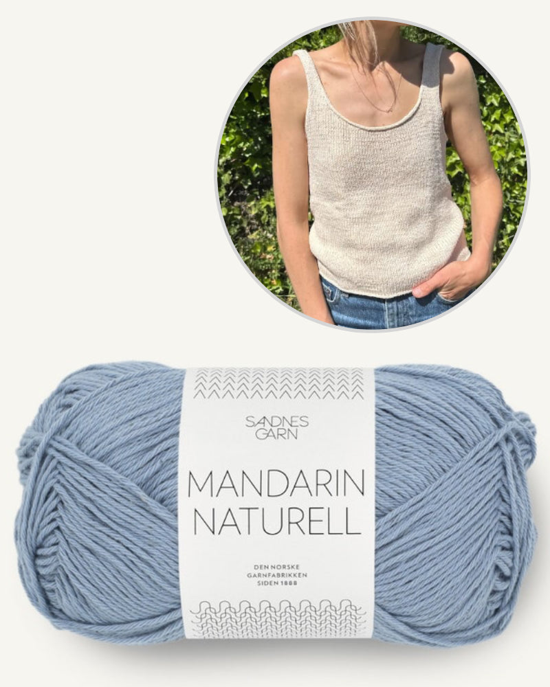 PetiteKnit June Top mit Mandarin Naturell von Sandnes Garn 7