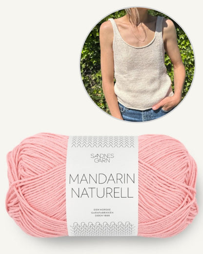 PetiteKnit June Top mit Mandarin Naturell von Sandnes Garn 6