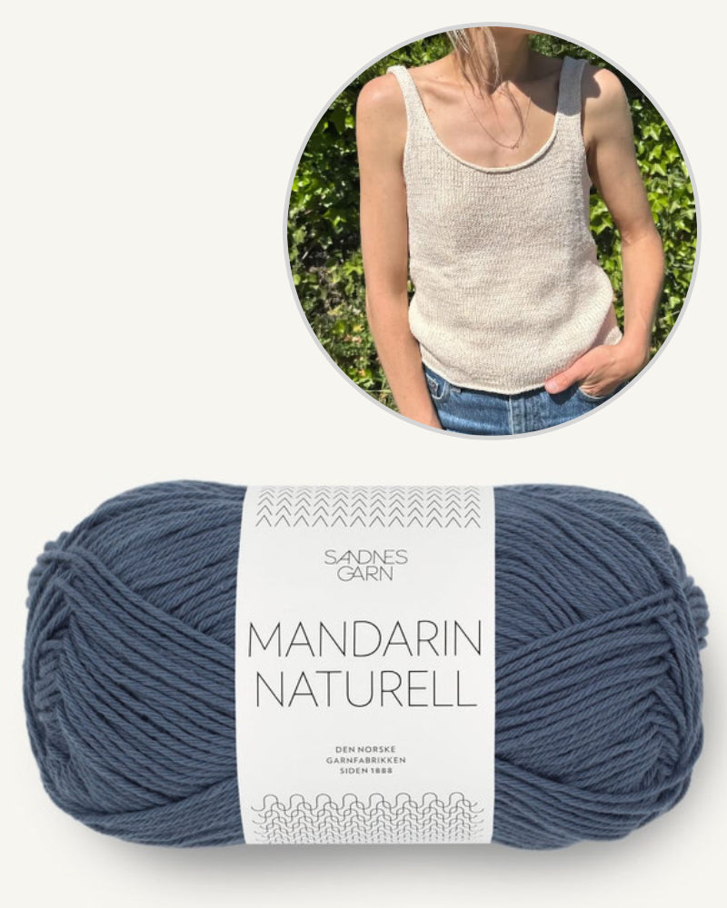 PetiteKnit June Top mit Mandarin Naturell von Sandnes Garn 8