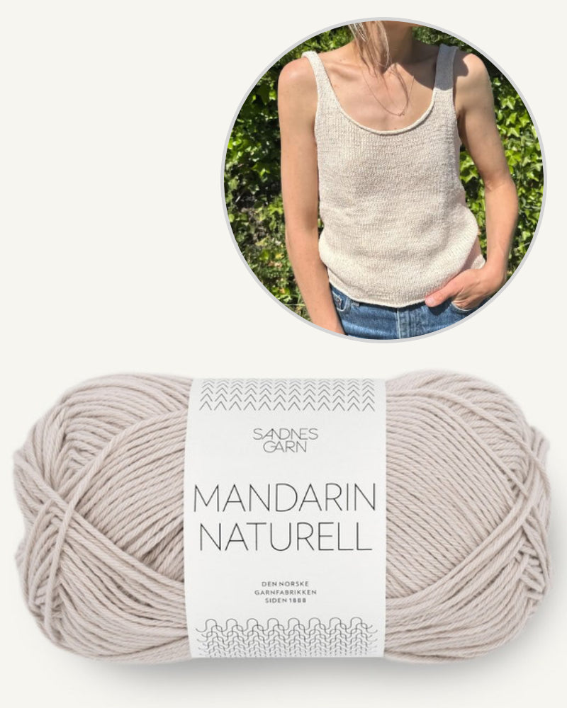 PetiteKnit June Top mit Mandarin Naturell von Sandnes Garn 5