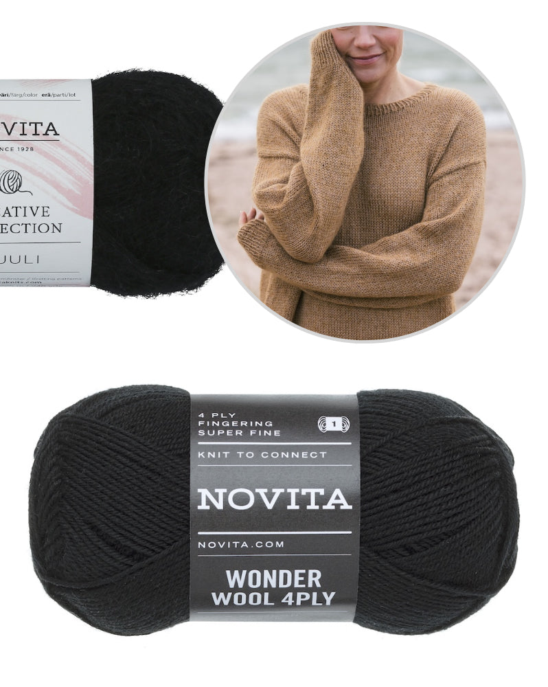 Novita Kaarna Strickkleid mit Wonder Wool 4-ply und Tuuli von Novita 6