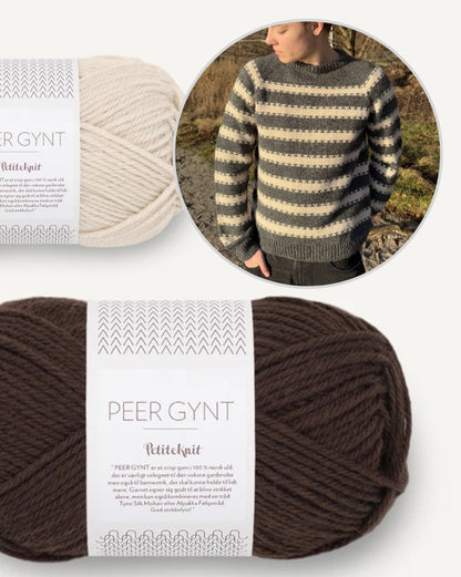 Key Sweater Man von PetiteKnit mit Peer Gynt von Sandnes Garn 6