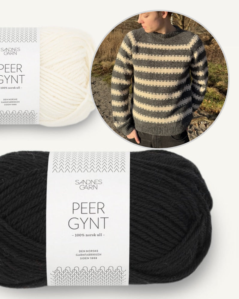 Key Sweater Man von PetiteKnit mit Peer Gynt von Sandnes Garn 8