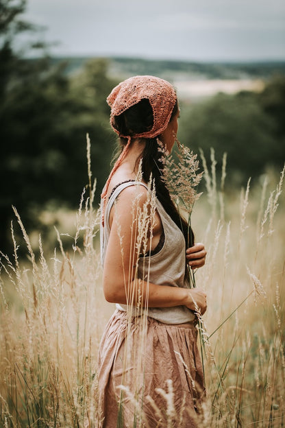 Fleur de prairie de foulard | charmante petite chose avec une ligne 