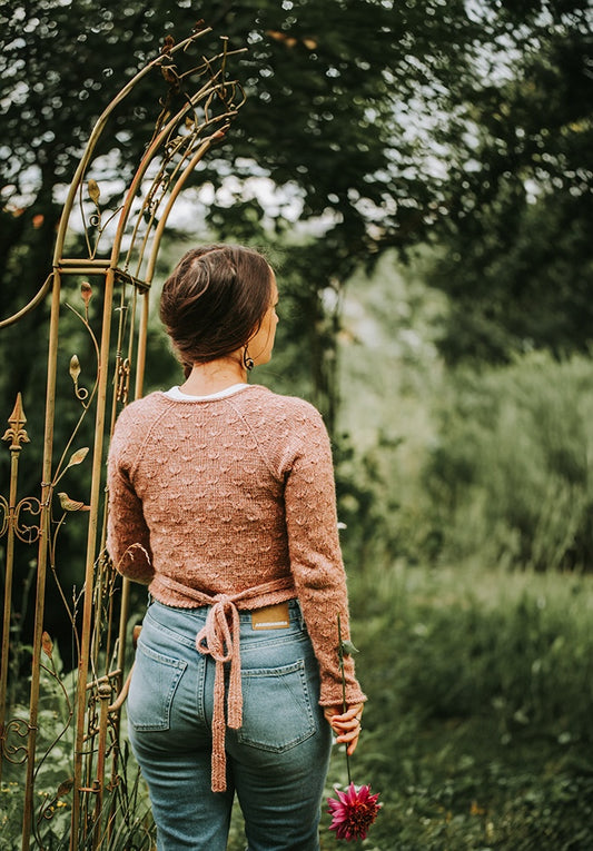 Wickeljacke Wiesenblume von Kleinigkeitenliebe mit Classic Cashmere von Cardiff 4