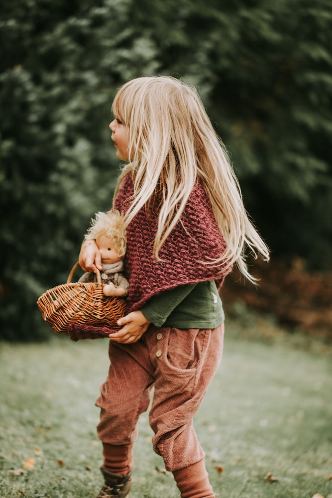 Poncho Akina Kids von Kleinigkeitenliebe mit Poppy von Sandnes Garn 1