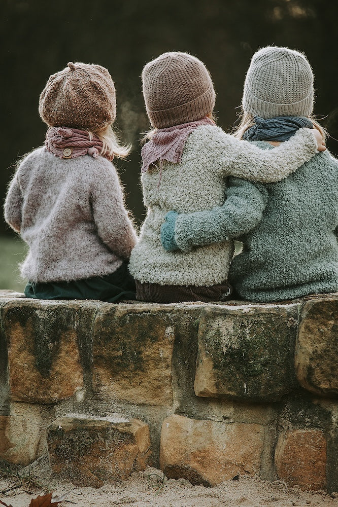 Kleinigkeitenliebe Wolfskinder Pullover mit Alpaca Boucle und Babyalpaka Lace 2