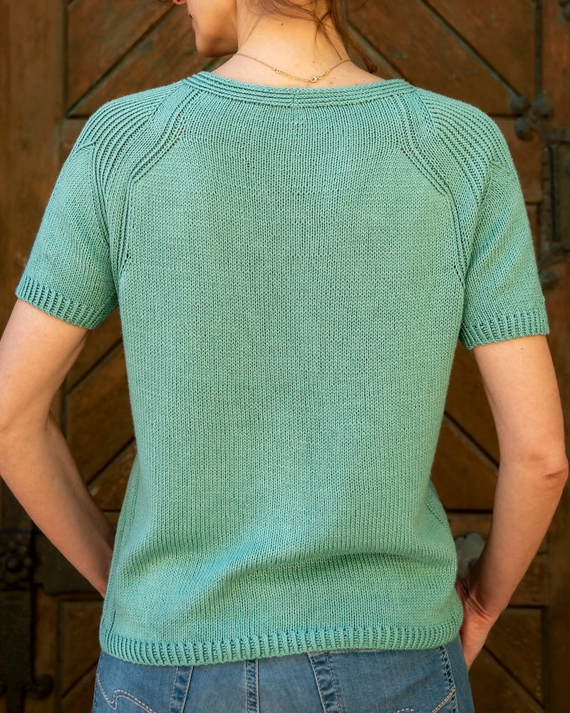 Sway Line Tee V-neck von knitting.adventures ,mit Cumbria von Pascuali 7